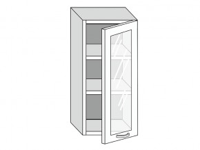 19.40.3 Шкаф настенный (h=913) на 400мм с 1-ой стекл. дверцей в Лысьве - lysva.magazinmebel.ru | фото
