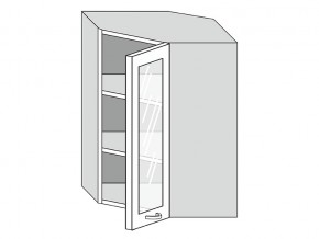 19.60.3у Шкаф настенный (h=913) угловой на 600мм со стекл. дверцей в Лысьве - lysva.magazinmebel.ru | фото