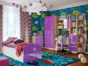 Детская комната Юниор-2 Фиолетовый металлик в Лысьве - lysva.magazinmebel.ru | фото