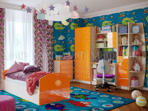 Детская комната Юниор-2 Оранжевый металлик в Лысьве - lysva.magazinmebel.ru | фото