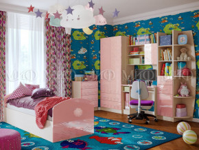 Детская комната Юниор-2 Розовый металлик в Лысьве - lysva.magazinmebel.ru | фото