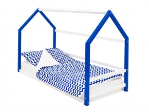 Детская кровать-домик Монтессори Svogen сине-белый в Лысьве - lysva.magazinmebel.ru | фото