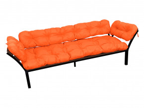 Диван Дачный с подлокотниками оранжевая подушка в Лысьве - lysva.magazinmebel.ru | фото