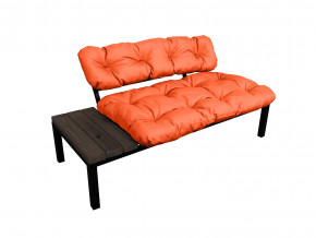 Диван Дачный со столиком оранжевая подушка в Лысьве - lysva.magazinmebel.ru | фото - изображение 1