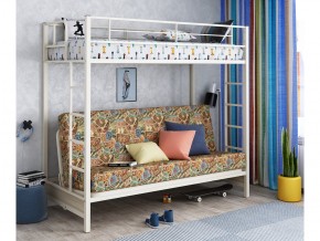 Двухъярусная кровать с диваном Мадлен Слоновая кость-марки в Лысьве - lysva.magazinmebel.ru | фото
