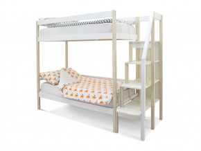 Двухъярусная кровать Svogen бежево-белый в Лысьве - lysva.magazinmebel.ru | фото - изображение 1