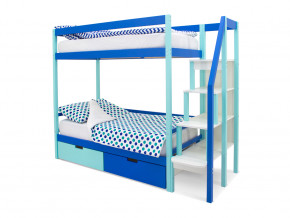 Двухъярусная кровать Svogen с ящиками мятно-синий в Лысьве - lysva.magazinmebel.ru | фото