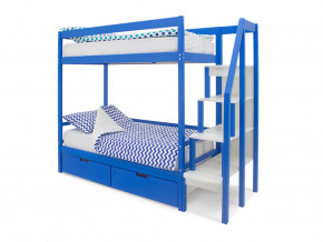 Двухъярусная кровать Svogen с ящиками синий в Лысьве - lysva.magazinmebel.ru | фото