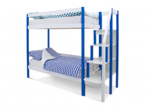 Двухъярусная кровать Svogen сине-белый в Лысьве - lysva.magazinmebel.ru | фото - изображение 1