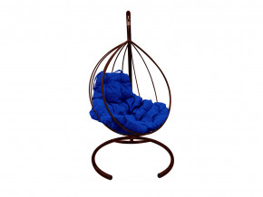 Кокон Капля без ротанга синяя подушка в Лысьве - lysva.magazinmebel.ru | фото - изображение 1