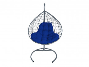 Кокон XL с ротангом синяя подушка в Лысьве - lysva.magazinmebel.ru | фото