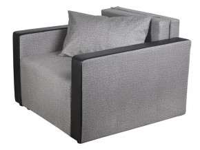 Кресло-кровать Милена с подлокотниками велюр серый в Лысьве - lysva.magazinmebel.ru | фото - изображение 1