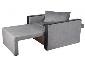 Кресло-кровать Милена с подлокотниками велюр серый в Лысьве - lysva.magazinmebel.ru | фото - изображение 2