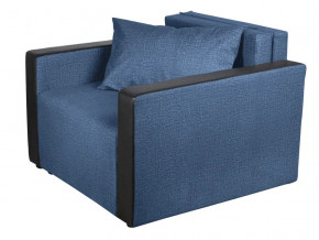 Кресло-кровать Милена с подлокотниками велюр синий в Лысьве - lysva.magazinmebel.ru | фото - изображение 1