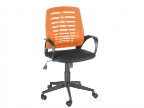 Кресло оператора Ирис стандарт оранжевый/черный в Лысьве - lysva.magazinmebel.ru | фото
