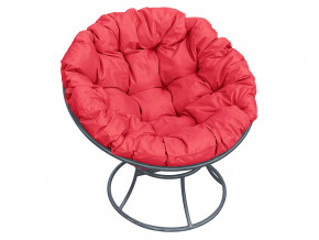 Кресло Папасан без ротанга красная подушка в Лысьве - lysva.magazinmebel.ru | фото - изображение 1