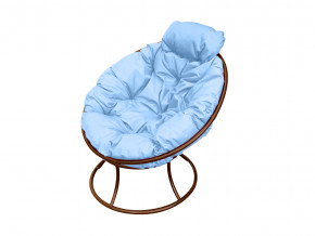 Кресло Папасан мини без ротанга голубая подушка в Лысьве - lysva.magazinmebel.ru | фото - изображение 1