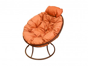 Кресло Папасан мини без ротанга оранжевая подушка в Лысьве - lysva.magazinmebel.ru | фото