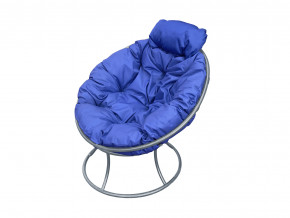 Кресло Папасан мини без ротанга синяя подушка в Лысьве - lysva.magazinmebel.ru | фото