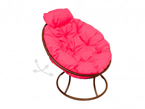 Кресло Папасан мини пружинка без ротанга розовая подушка в Лысьве - lysva.magazinmebel.ru | фото - изображение 1