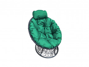 Кресло Папасан мини с ротангом зелёная подушка в Лысьве - lysva.magazinmebel.ru | фото - изображение 1