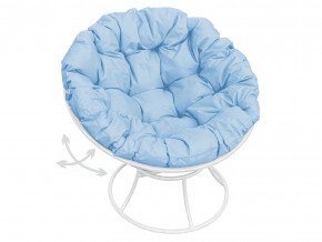 Кресло Папасан пружинка без ротанга голубая подушка в Лысьве - lysva.magazinmebel.ru | фото