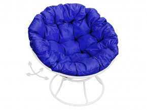 Кресло Папасан пружинка без ротанга синяя подушка в Лысьве - lysva.magazinmebel.ru | фото - изображение 1