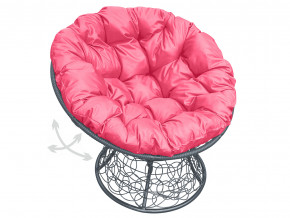 Кресло Папасан пружинка с ротангом розовая подушка в Лысьве - lysva.magazinmebel.ru | фото