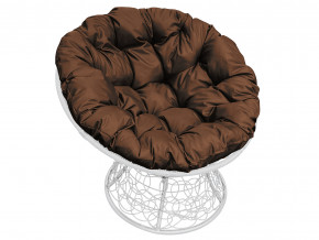 Кресло Папасан с ротангом коричневая подушка в Лысьве - lysva.magazinmebel.ru | фото - изображение 1