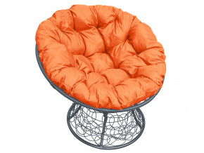 Кресло Папасан с ротангом оранжевая подушка в Лысьве - lysva.magazinmebel.ru | фото - изображение 1