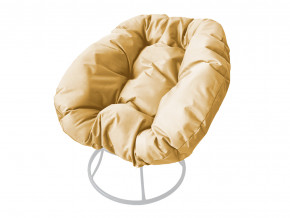 Кресло Пончик без ротанга бежевая подушка в Лысьве - lysva.magazinmebel.ru | фото