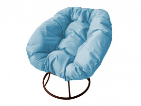 Кресло Пончик без ротанга голубая подушка в Лысьве - lysva.magazinmebel.ru | фото - изображение 1