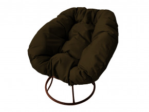 Кресло Пончик без ротанга коричневая подушка в Лысьве - lysva.magazinmebel.ru | фото - изображение 1