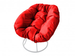 Кресло Пончик без ротанга красная подушка в Лысьве - lysva.magazinmebel.ru | фото