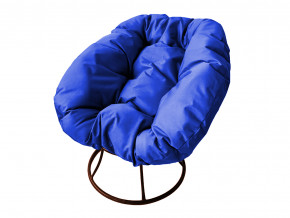 Кресло Пончик без ротанга синяя подушка в Лысьве - lysva.magazinmebel.ru | фото - изображение 1