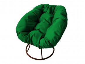 Кресло Пончик без ротанга зелёная подушка в Лысьве - lysva.magazinmebel.ru | фото