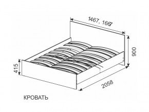 Кровать 1600х2000 ортопедическое основание в Лысьве - lysva.magazinmebel.ru | фото