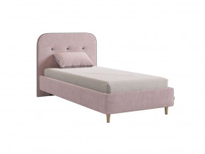 Кровать 900 Лео велюр нежно-розовый в Лысьве - lysva.magazinmebel.ru | фото