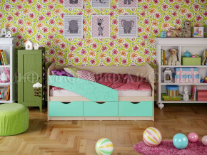 Кровать Бабочки 1600 Бирюза матовая в Лысьве - lysva.magazinmebel.ru | фото