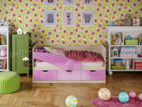 Кровать Бабочки 1600 Сиреневый металлик в Лысьве - lysva.magazinmebel.ru | фото - изображение 1
