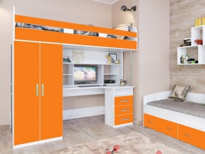 Кровать чердак Аракс винтерберг-оранжевый в Лысьве - lysva.magazinmebel.ru | фото