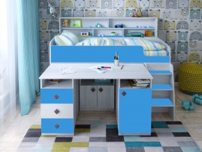 Кровать чердак Малыш-5 винтерберг-голубой в Лысьве - lysva.magazinmebel.ru | фото