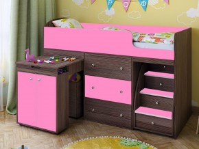 Кровать чердак Малыш 80х180 бодега-розовый в Лысьве - lysva.magazinmebel.ru | фото