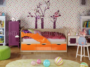 Кровать Дельфин-1 1600 Оранжевый металлик в Лысьве - lysva.magazinmebel.ru | фото