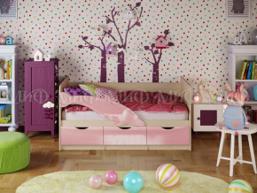 Кровать Дельфин-1 1600 Розовый металлик в Лысьве - lysva.magazinmebel.ru | фото