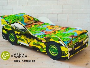 Кровать детская машина Хаки в Лысьве - lysva.magazinmebel.ru | фото