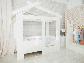 Кровать детская Теремок без ящика белая в Лысьве - lysva.magazinmebel.ru | фото - изображение 1