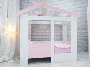 Кровать детская Теремок без ящика розовая в Лысьве - lysva.magazinmebel.ru | фото - изображение 1