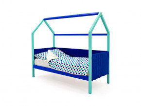Кровать-домик мягкий Svogen мятно-синий в Лысьве - lysva.magazinmebel.ru | фото