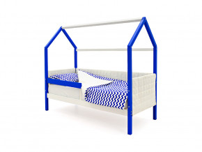 Кровать-домик мягкий Svogen с бортиком сине-белый в Лысьве - lysva.magazinmebel.ru | фото - изображение 1